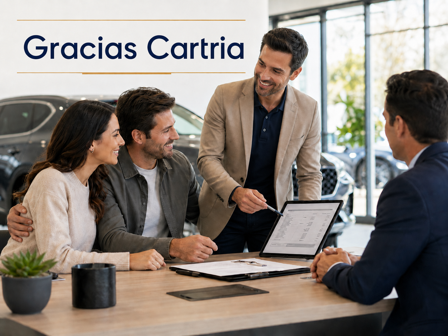 Gracias a Cartria por negociar la compra del vehículo